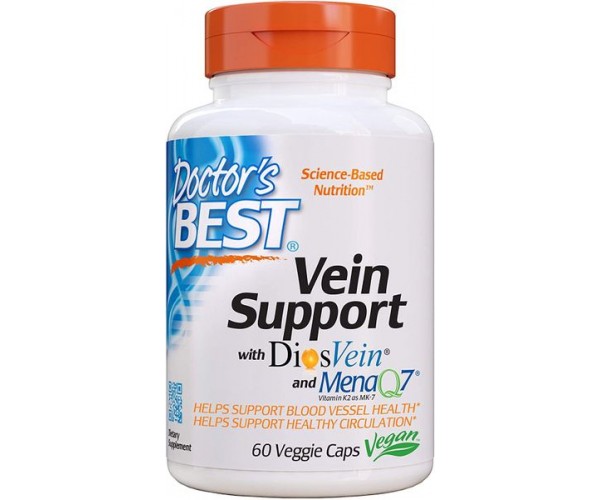 

Від варикозу Vein Support with DiosVein and MenaQ7 Doctor's Best 60 капсул (DB101)