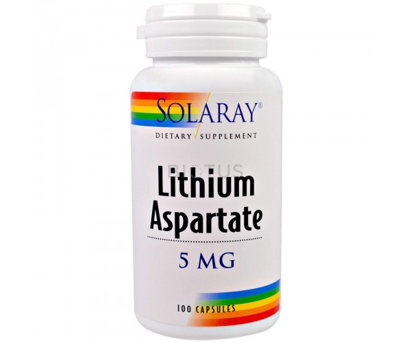 

Літій Lithium Aspartate Solaray 5 мг 100 капсул (SR032)