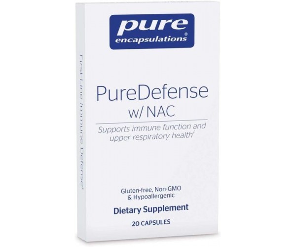 

Підтримка імунітету і здоров'я дихальних шляхів PureDefense with NAC Pure Encapsulations 20 капсул (PE212)