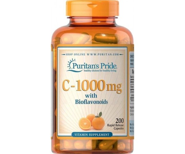 

Вітамін С з біофлавоноїдами Vitamin C with Bioflavonoids Puritan's Pride 1000 мг 200 каплет (PP076)