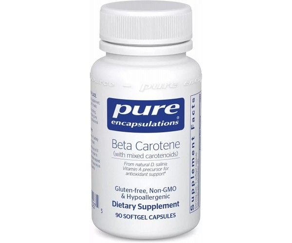 

Бета-каротин зі змішаними каротиноїдами Beta Carotene Pure Encapsulations 90 капсул (PE026)