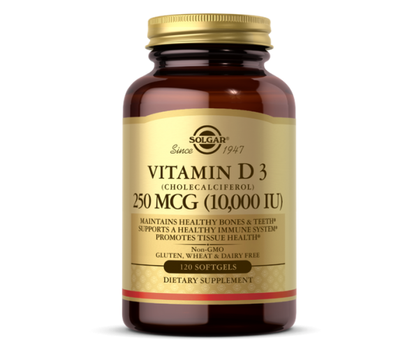 

Вітамін D3 Vitamin D3 Cholecalciferol Solgar 10000 МО 120 капсул (SOL067)