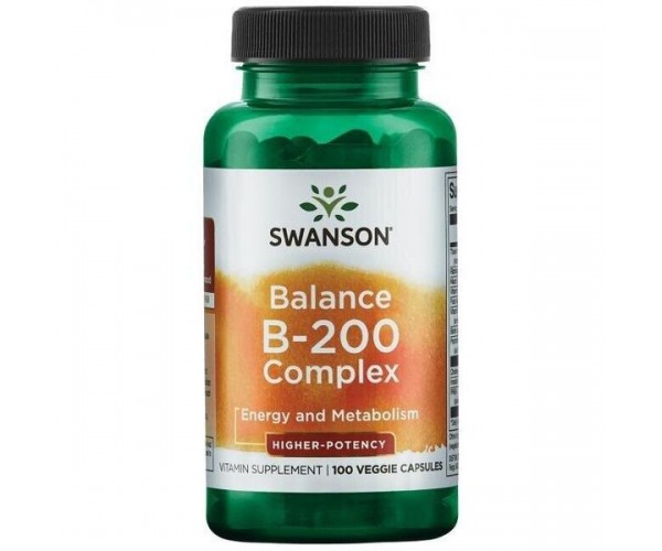 

Комплекс вітамінів В-200 Balance Vitamin B-200 Swanson 100 капсул (SW022)