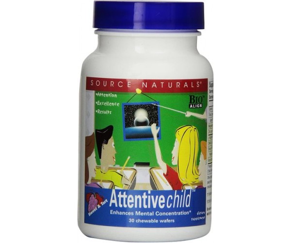 

Комплекс уважна дитина Attentive Child Source Naturals 30 таблеток (SNS128)