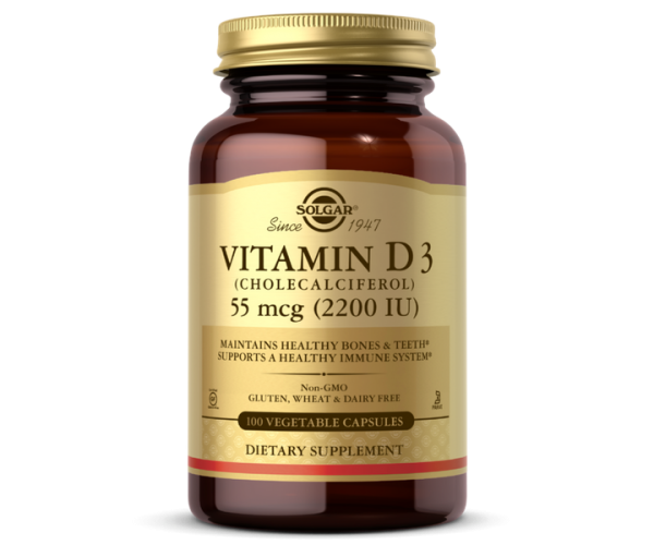 

Вітамін D3 Vitamin D3 Solgar 2200 МО 100 капсул (SOL043)