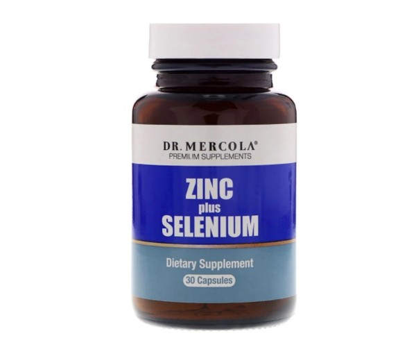 

Цинк та селен Zinc Plus Selenium Dr. Mercola 30 капсул (DM033)