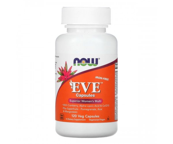 

Вітаміни для жінок EVE Superior Women's Multi Now Foods 120 капсул (NF359)