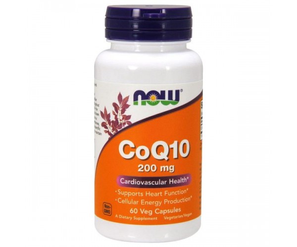 

Коензим Q10 CoQ10 Now Foods 200 мг 60 капсул (NF418)