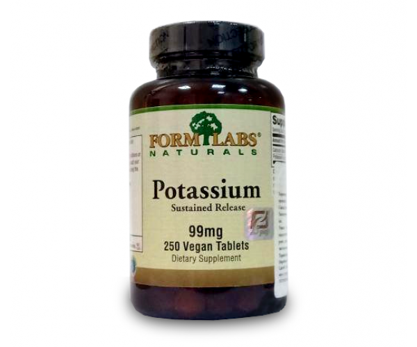 

Калій Potassium Sustained Release Form Labs 99 мг 250 таблеток (FM25)