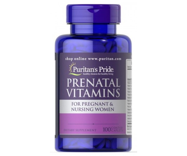 

Вітаміни для вагітних Prenatal Vitamins Puritan's Pride 100 каплет (PP082)