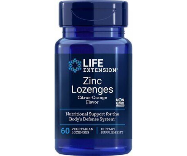 

Цинк Zinc Lozenges Life Extension 60 льодяників (LE086)