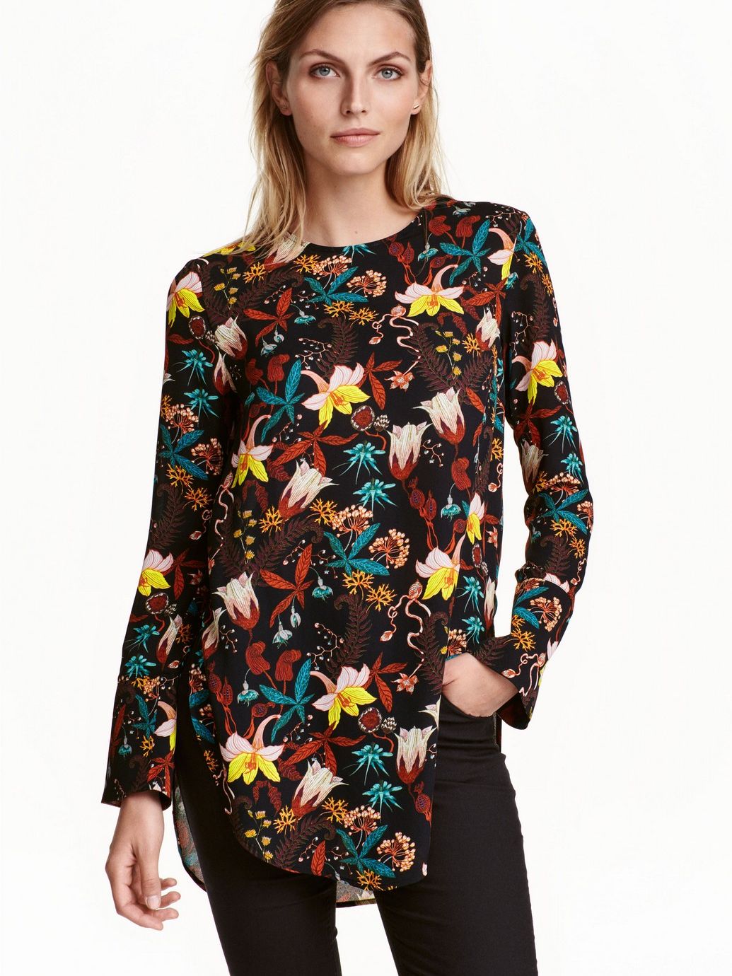 

Блузка H&M 0421249  Черная, Блузка H&M 0421249 36 Черная
