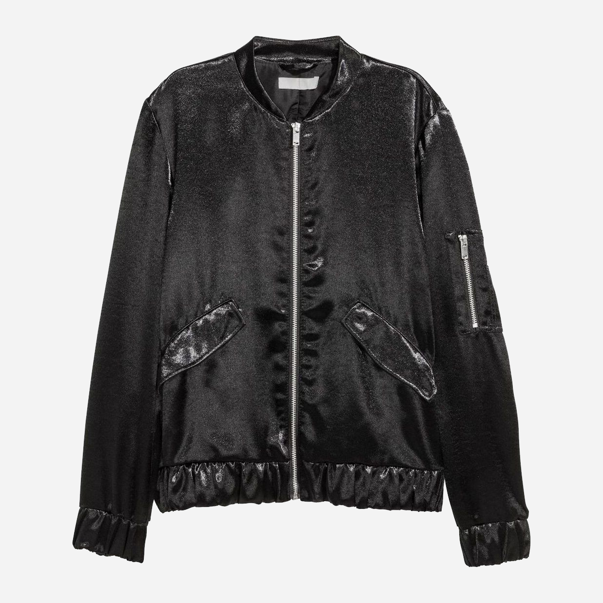 

Бомбер H&M 0430432  Черный, Бомбер H&M 0430432 36 Черный