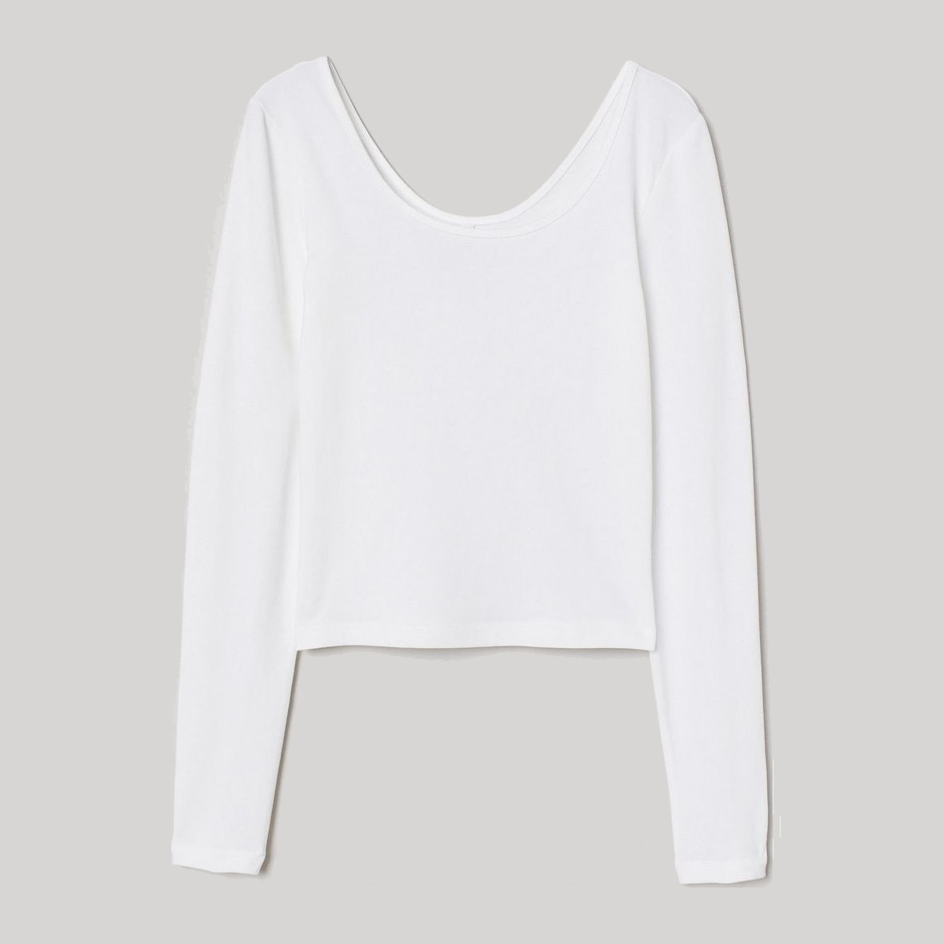 

Лонгслив H&M 0927858 M Белый