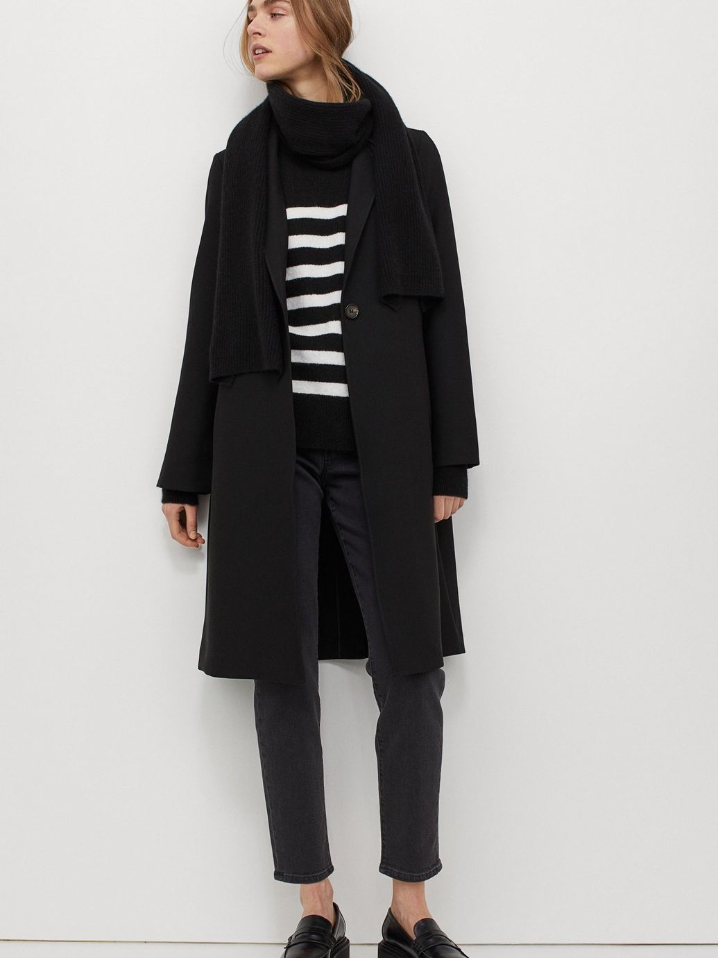 

Пальто H&M 0869706 M Черное