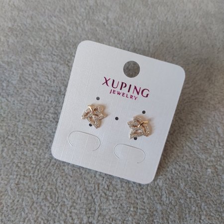 

Серьги пусеты Xuping с белыми камнями 10мм Позолота 18К, ida27143