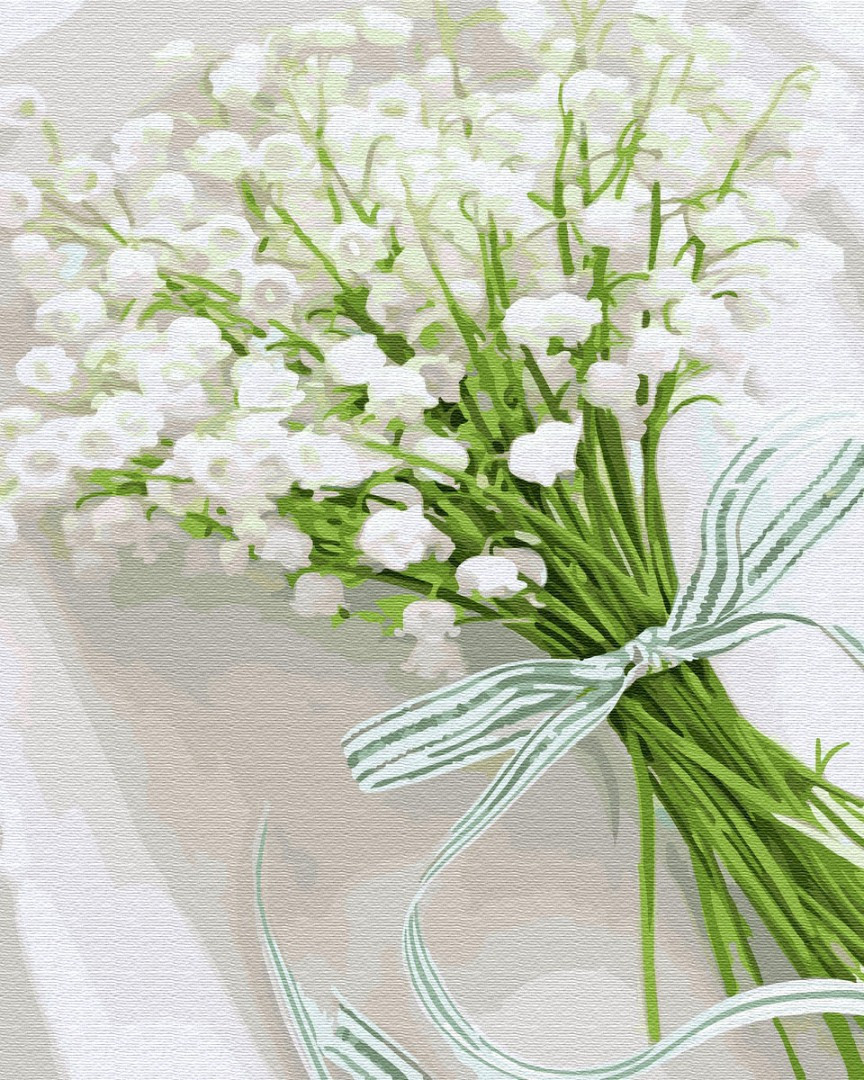 

Картина по номерам - Ландыши BrushMe 40*50см. (GX30187)