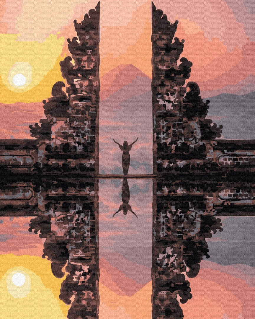 

Картина по номерам - Храм Лемпуянг. Бали BrushMe 40*50см. (GX29705)