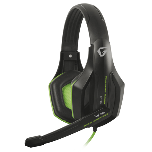 

Наушники гарнитура накладные Gemix W-330 Gaming Black/Green