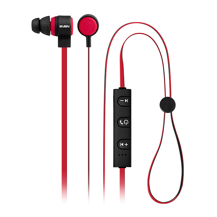 

Наушники гарнитура вакуумные Bluetooth Sven SEB B270MV Black/Red