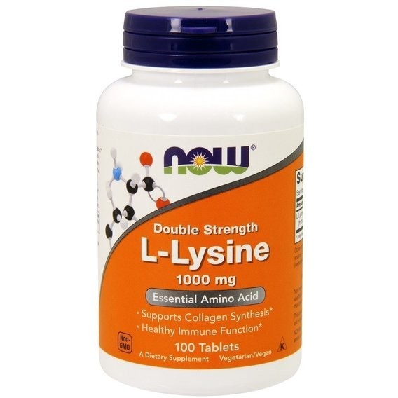 

Аминокислота NOW L-Lysine Double Strength 1000 mg 100 таб Без вкуса (720f51)