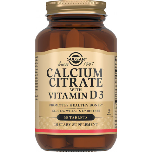 

Минералы Solgar Calcium Citrate with Vitamin D3 60 таб Без вкуса (1942f51)
