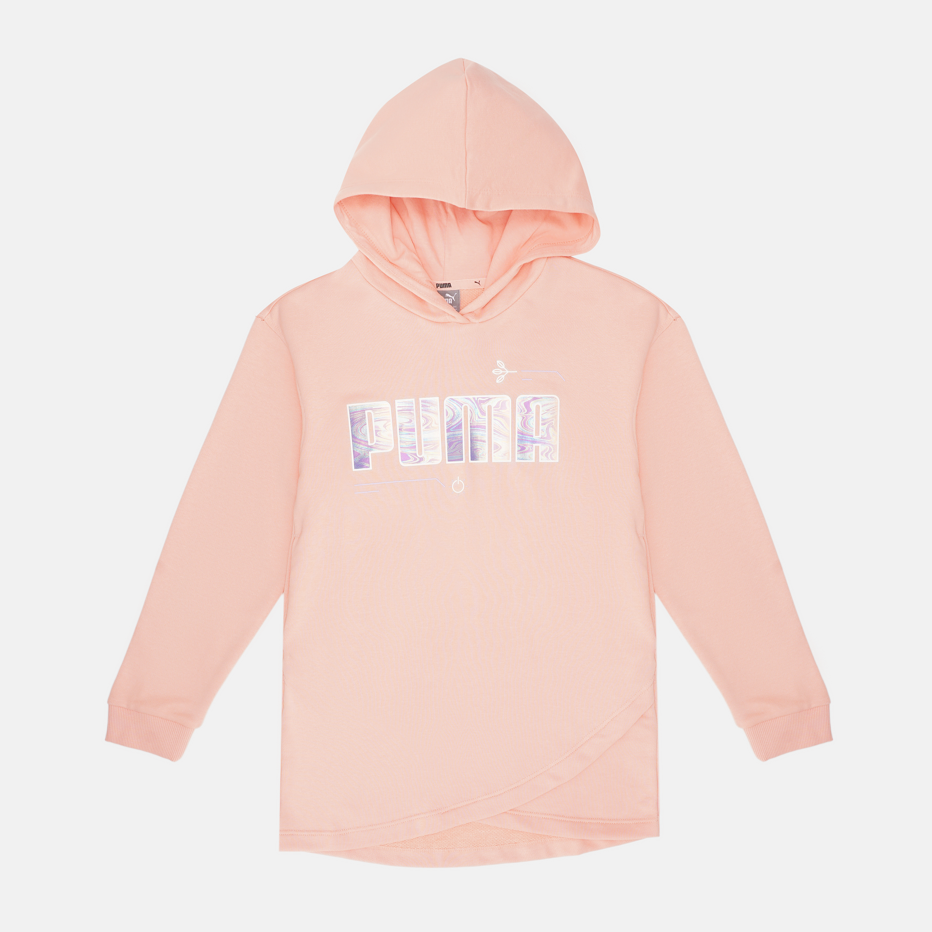 

Худи детское Puma Alpha Elongated Hoodie TR G 58617526 134-140 см Apricot Blush