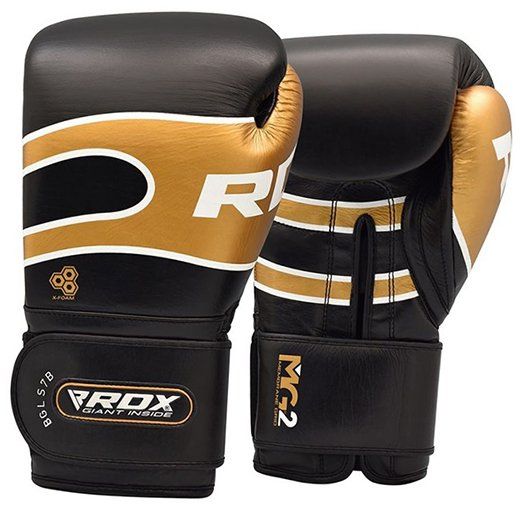 

Боксерские перчатки RDX Bazooka 2.0 RDX Inc 12oz Черно-золотой (37260058)