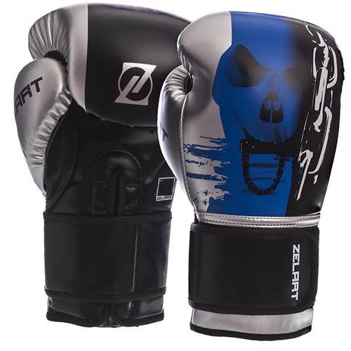 

Перчатки боксерские BO-1315 Zelart 12oz Черно-синий (37363050)
