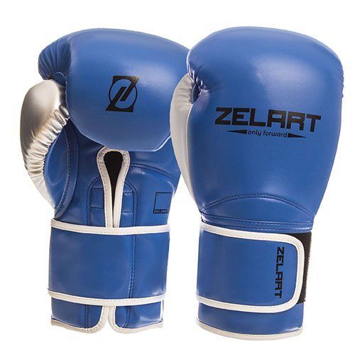 

Перчатки боксерские BO-1384 Zelart 12oz Сине-серебряный (37363056)