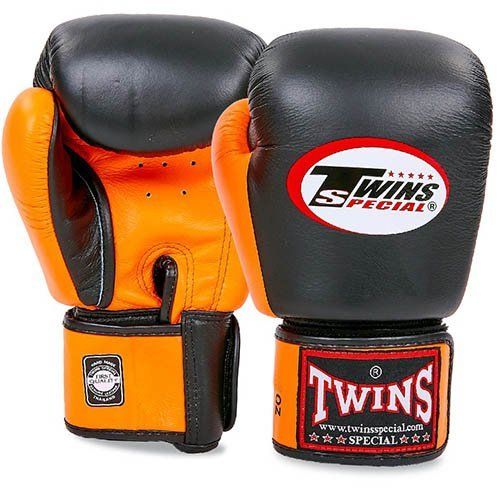 

Перчатки боксерские BGVL-3T Twins 16oz Черно-оранжевый (37426081)