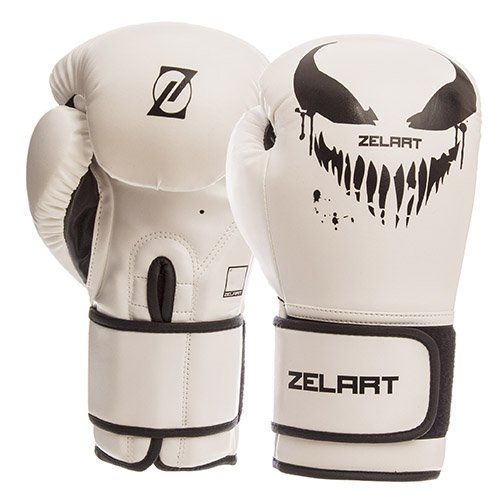 

Перчатки боксерские BO-1370 Zelart 14oz Бело-черный (37363055)