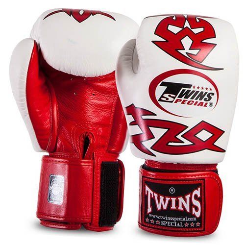 

Перчатки боксерские FBGVL3-28 Twins 14oz Красно-белый (37426091)