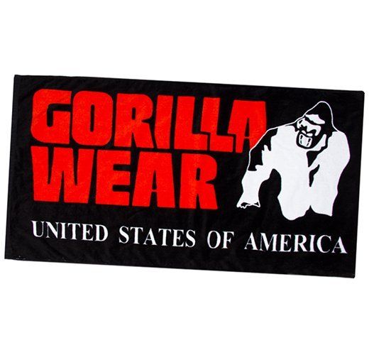

Полотенце Classic Gym Gorilla Wear Черно-красный