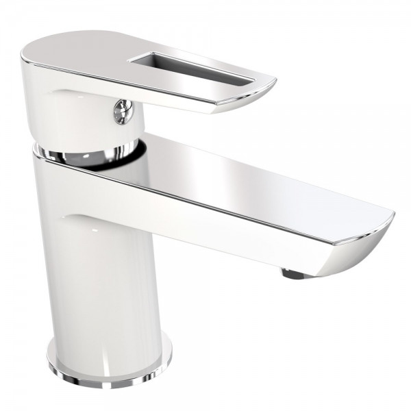 

Смеситель для раковины Impesre Breclav 05245W белый-хром (54033)