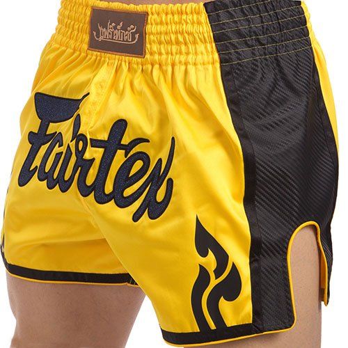 

Шорты для тайского бокса и кикбоксинга BS1701 Fairtex M Желто-черный (37475035)