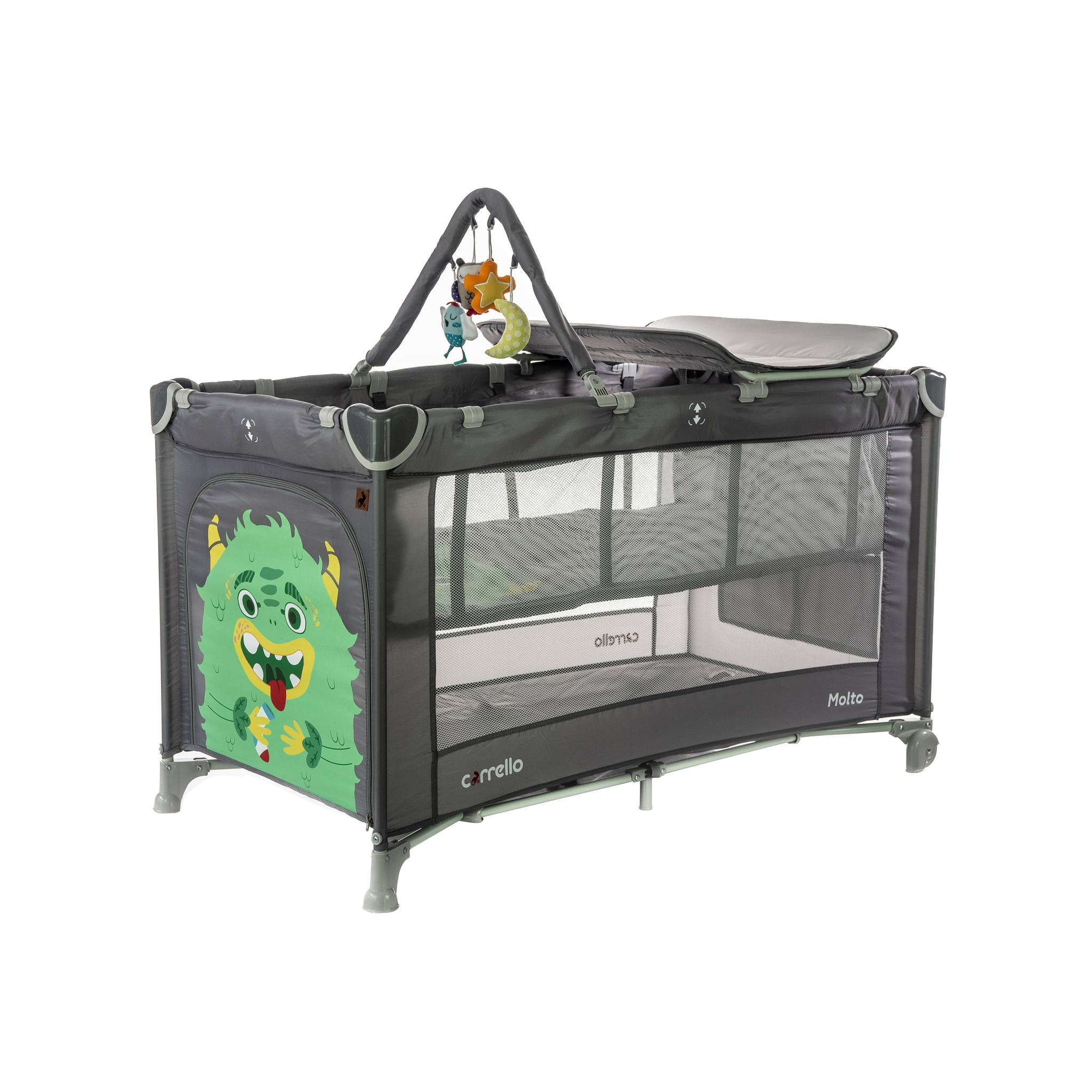 

Манеж Carrello Molto CRL-11604 Ash Grey / Green (CRL-11604)