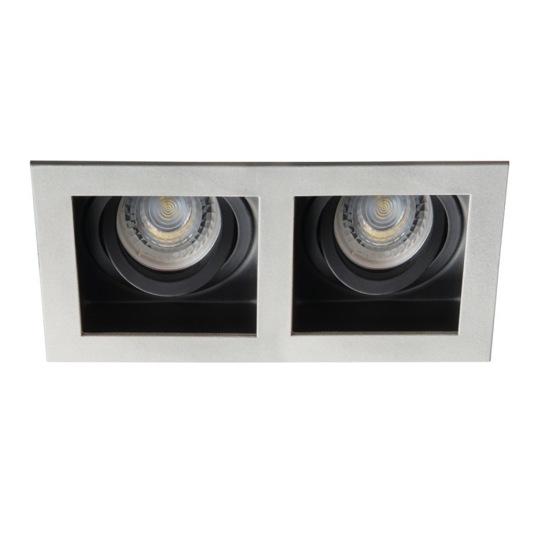 

Светильник точечный Kanlux ARET 2XMR16-GR Gx5.3/GU10 IP20 серый 26724
