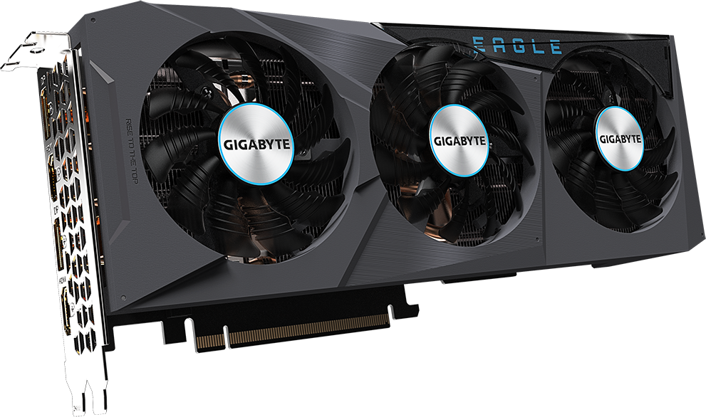 

Gigabyte PCI-Ex GeForce RTX 3070 Ti EAGLE 8G 8GB GDDR6X (256bit) (1800/19000) (2 х HDMI, 2 x DisplayPort) (GV-N307TEAGLE OC-8GD)