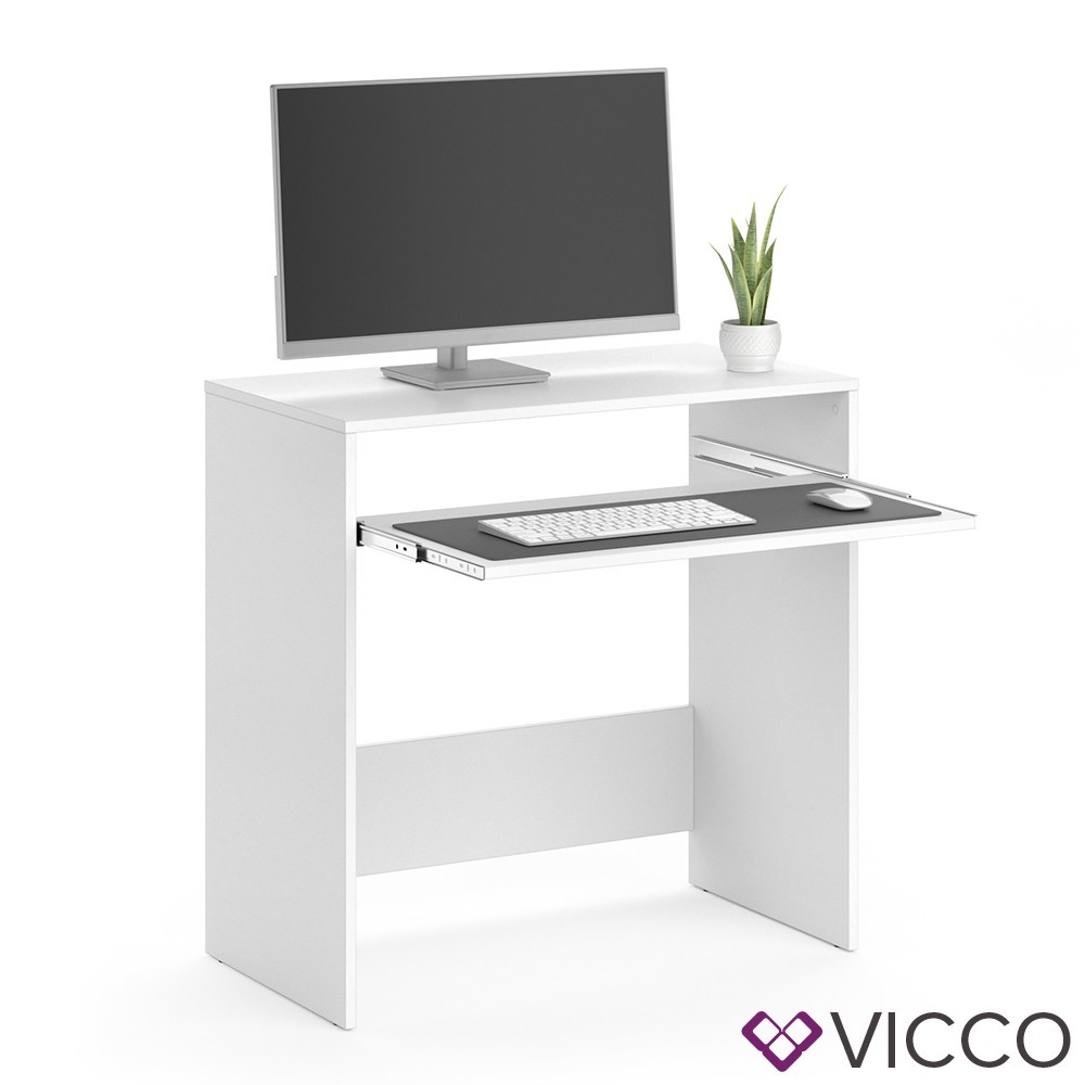 

Минималистичный стол для ПК Vicco Nils, белый