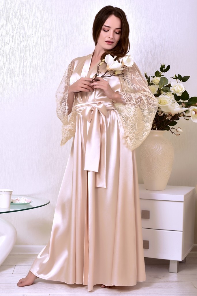 

Халат SweetLove Одри L Бежевый 1334