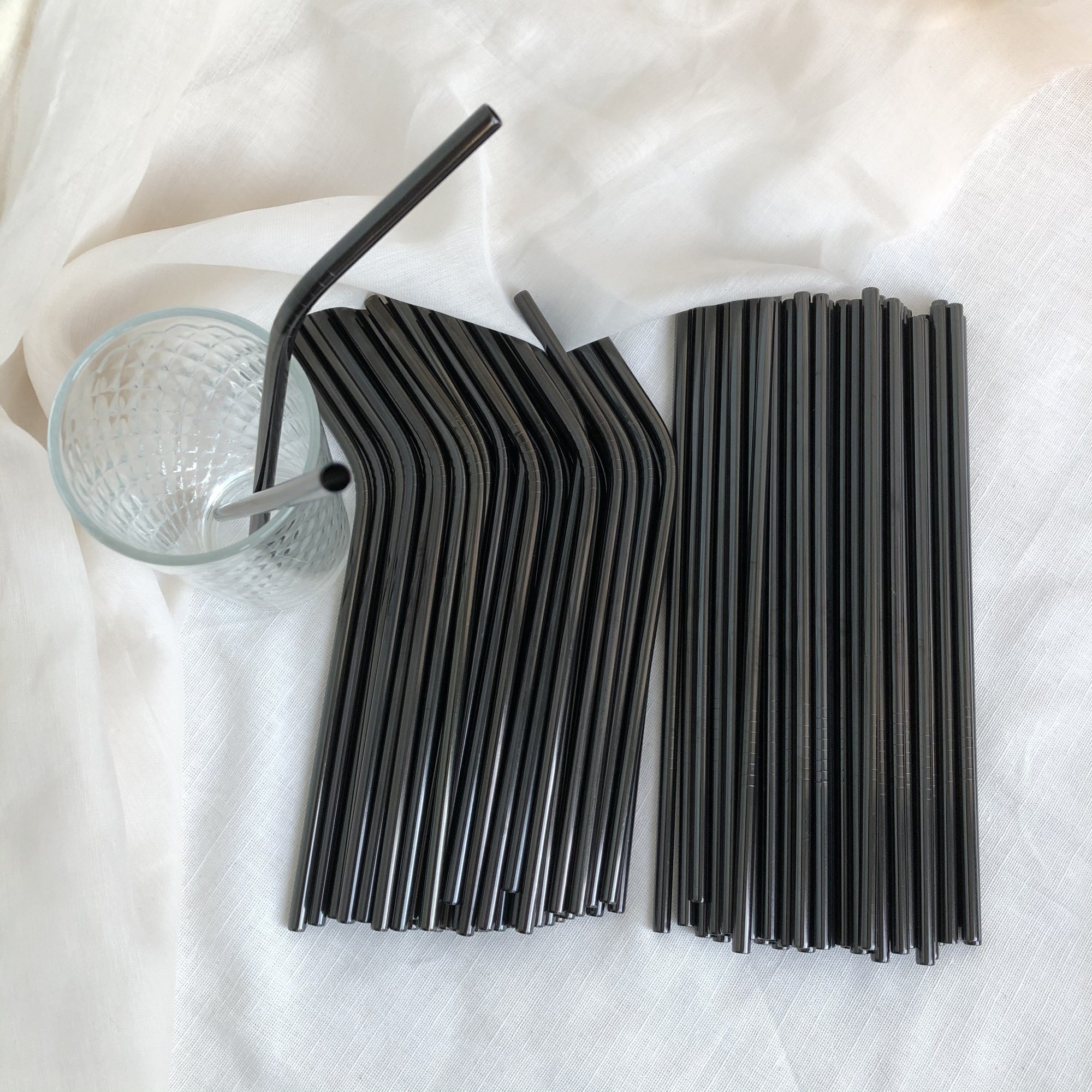 

Набор металлических эко трубочек для напитков Coconut Home Black 100 шт (690-100)