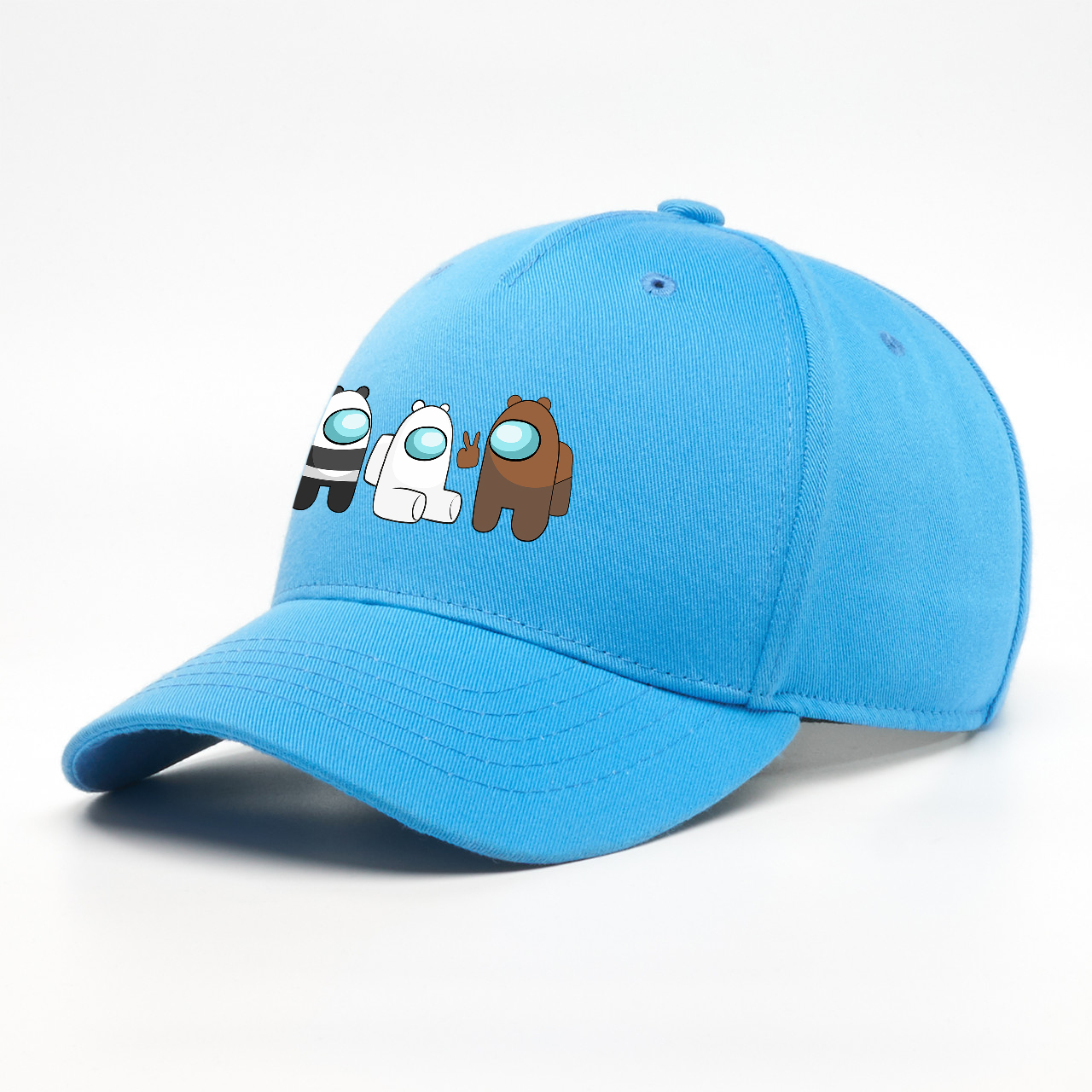 

Детская кепка для девочек Вся правда о медведях (We Bare Bears) (34345-2668-6) 100% Хлопок 50-52 см Голубой