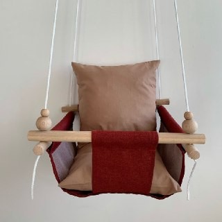 

Детская качеля Infancy Карамель, Бордовая основа