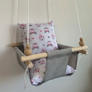 

Детская качеля Infancy Кареты , Серая основа
