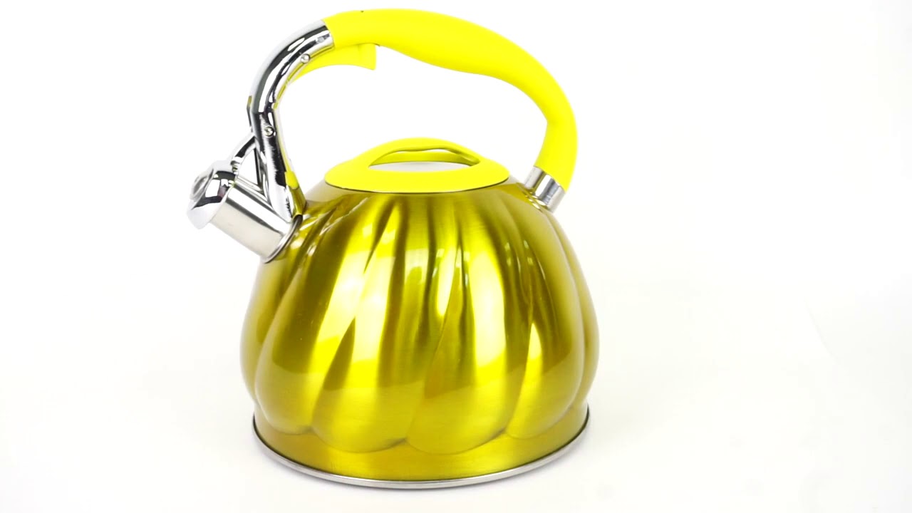 

Чайник из нержавеющей стали со свистком 3 л Rainstahl RS 7644-30 Yellow