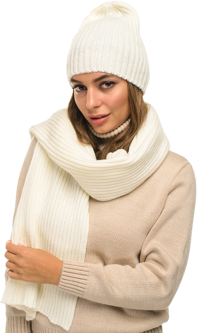 

Комплект (шапка + шарф) SVTR 931 One size Молочный