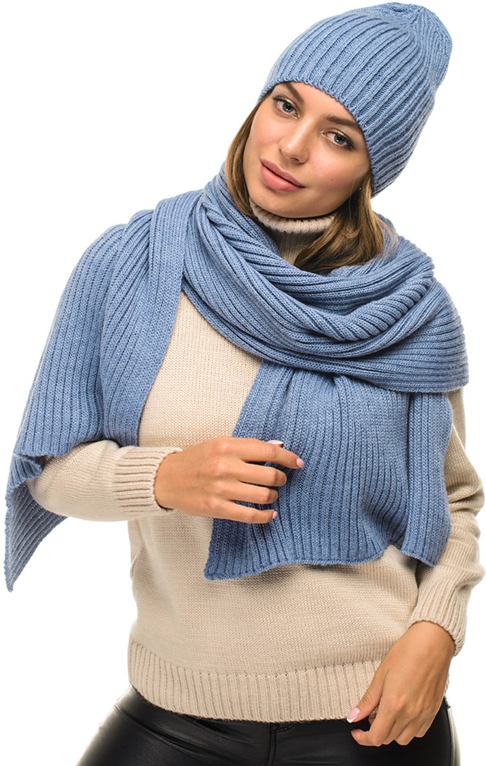 

Комплект (шапка + шарф) SVTR 931 One size Джинс