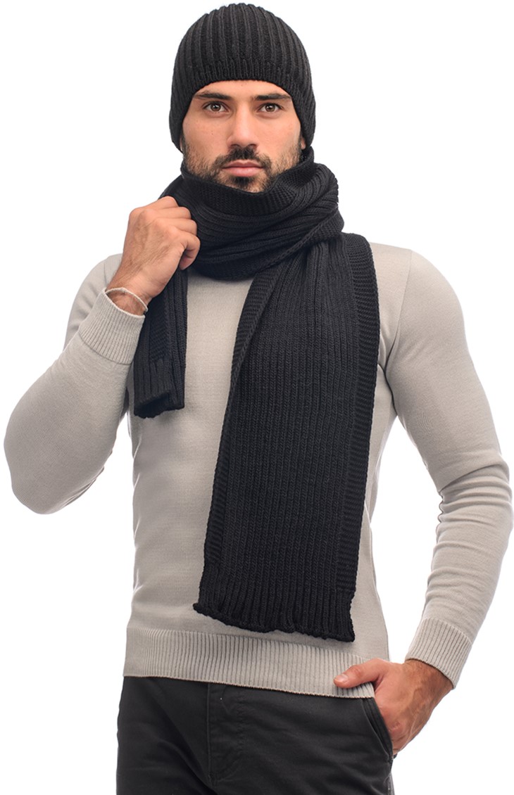 

Комплект (шапка + шарф) SVTR 909  Черный, Комплект (шапка + шарф) SVTR 909 One size Черный