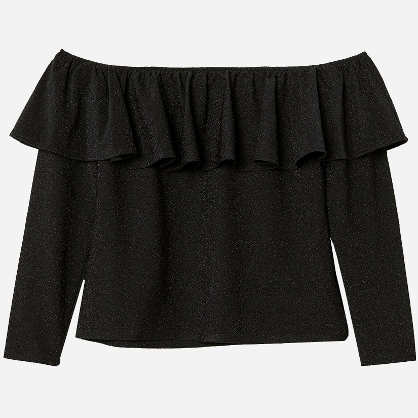 

Блузка H&M 0727663_блест._01 2XL Черная
